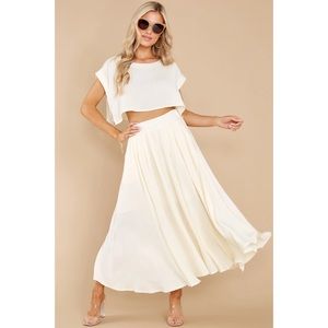 BN MABLE SWEET MEMORY OF US SKIRT SET IN CREAM